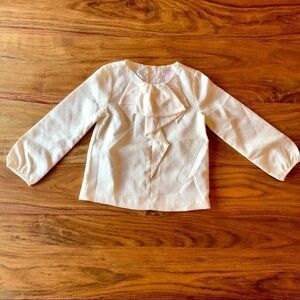 NWT Janie and Jack Ivory with Gold Polka Dot Blouse